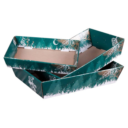 Calgary cardboard basket 27x20x5cm, delivered flat.
