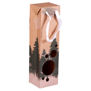 Sac Boxbag Calgary papier kraft 1 bouteille fenêtre