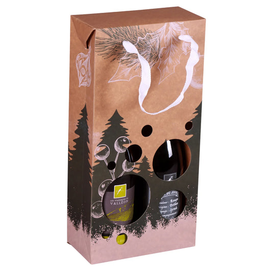 Sac Boxbag Calgary papier kraft 2 bouteilles fenêtre