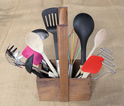 Panier Bruno bois 4 bouteilles