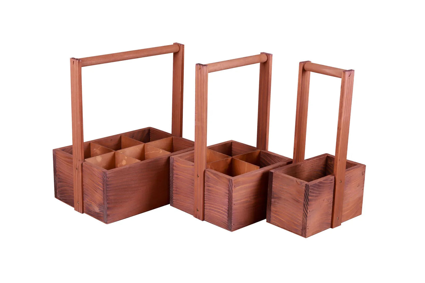 Panier Bruno bois 6 bouiteilles