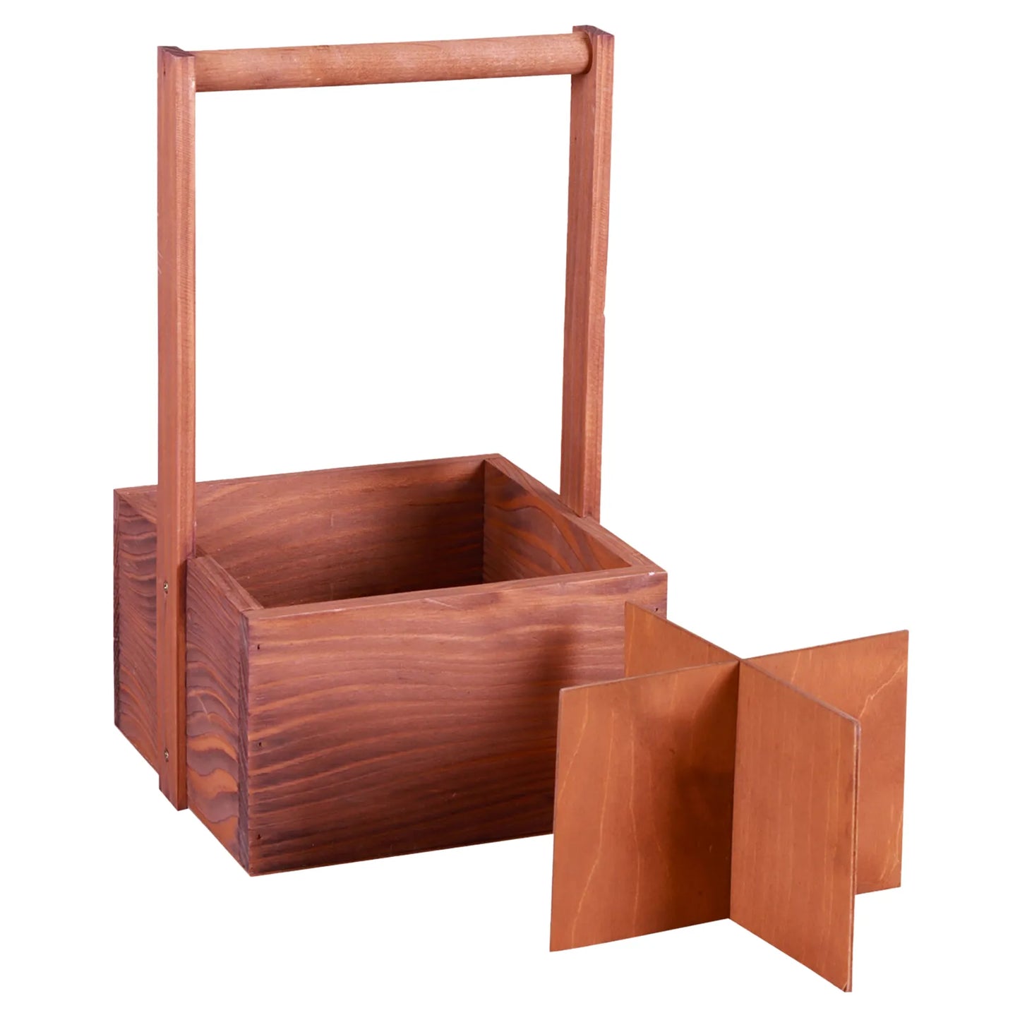 Panier Bruno bois 4 bouteilles
