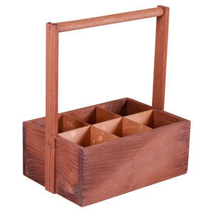 Panier Bruno bois 6 bouiteilles