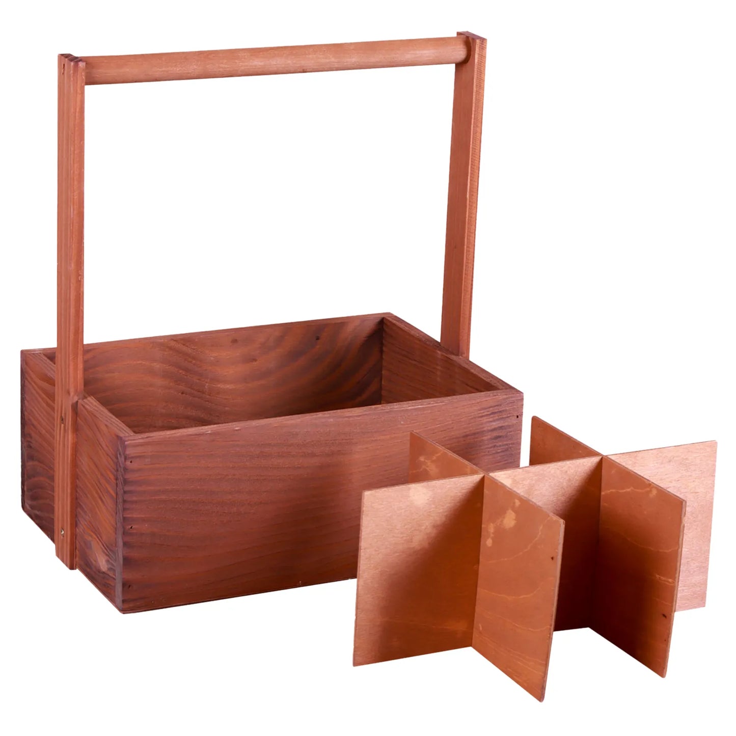 Panier Bruno bois 6 bouiteilles