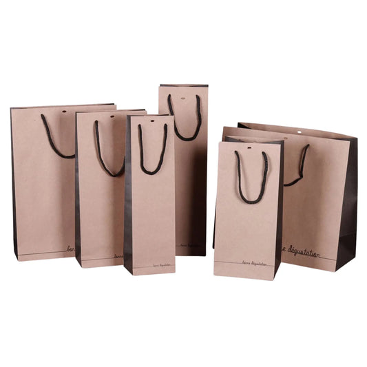 Sac Elusa papier kraft spiritueux 15x15x33cm