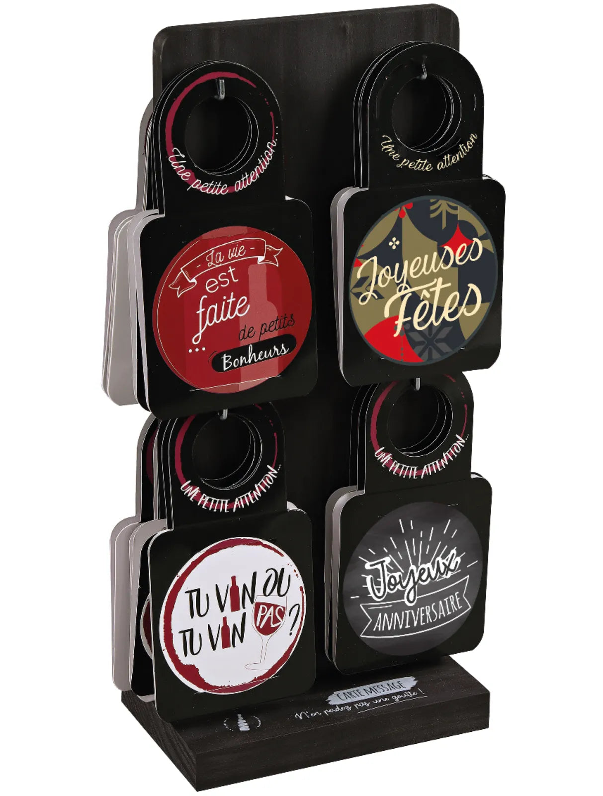 Carte message/goulot Victoria Granada disque anti-goutte - Santé tchin-tchin