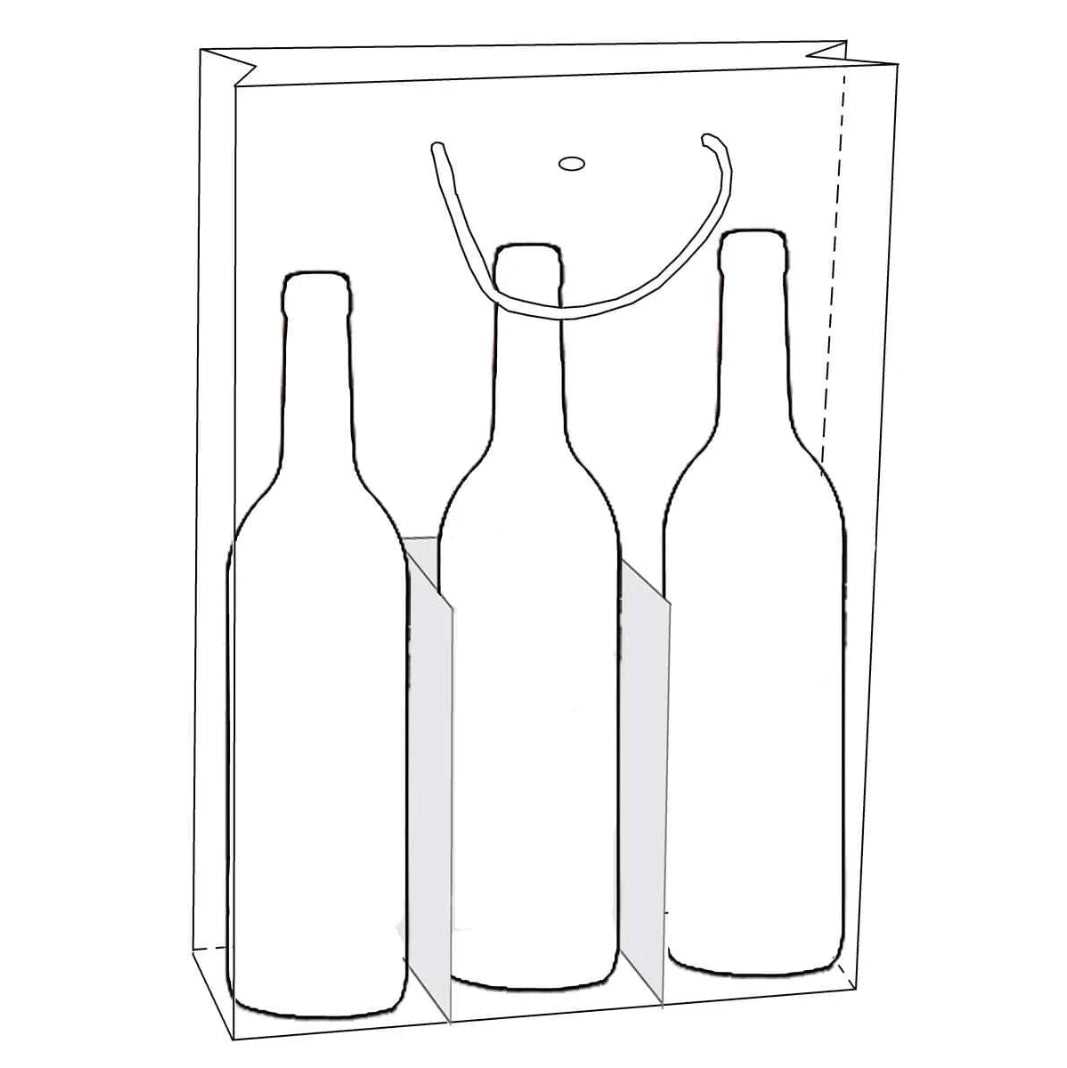 Sac Montreal papier 3 bouteilles