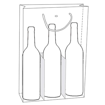 Sac Montreal papier 3 bouteilles