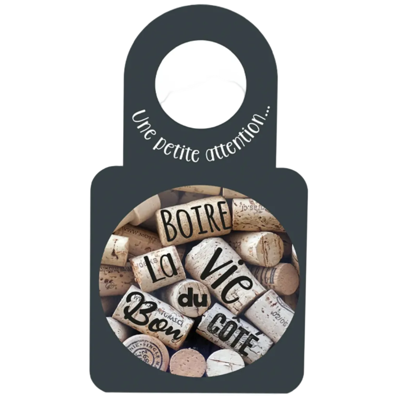 Carte message/goulot Victoria disque anti-goutte - Boire la vie...