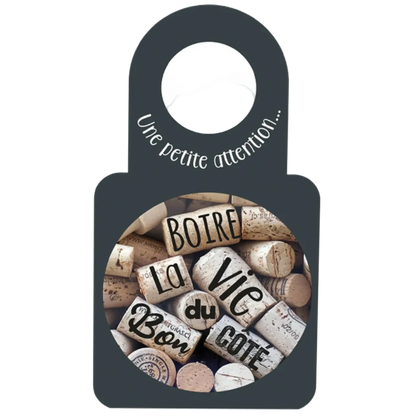 Carte message/goulot Victoria disque anti-goutte - Boire la vie...