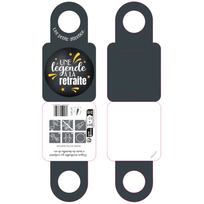 Carte message/goulot Victoria disque anti-goutte - Retraite