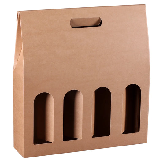 Atlanta cardboard suitcase for 4 bottles
