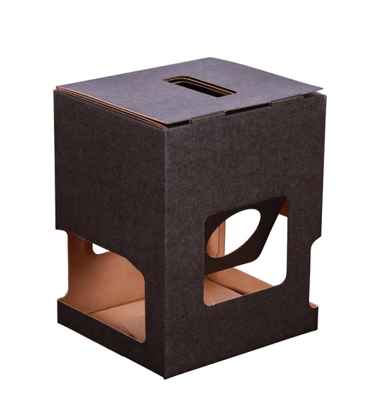 Buffalo cardboard suitcase containing 6 x 33cl (long neck) beers + 2 glasses