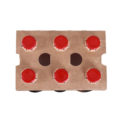 Pack en carton pour 6 bières (type long neck)