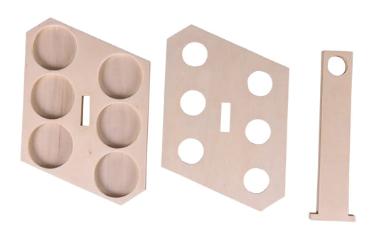 Raft beer Teddy wooden holder for 6 33cl beers (long neck type)