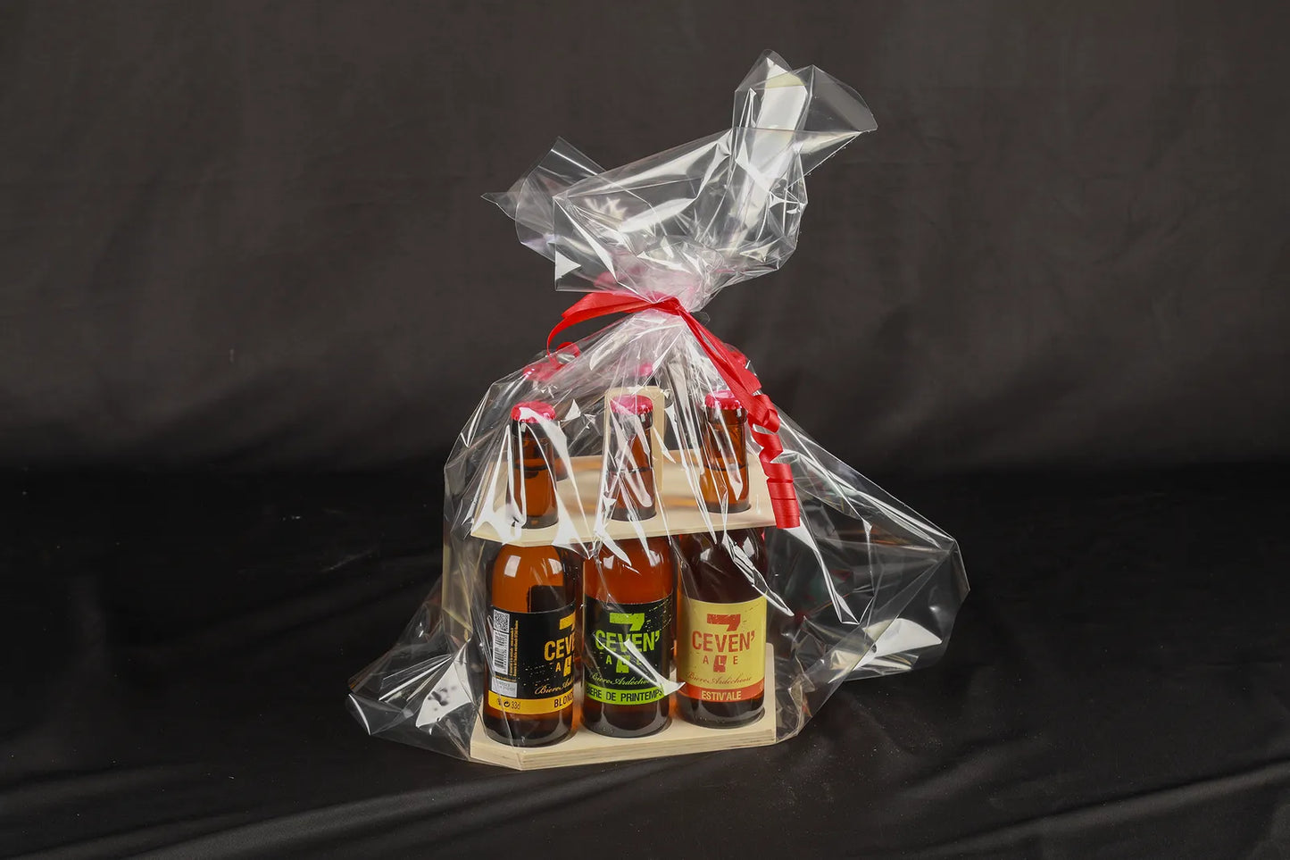 Support Raft beer Teddy bois 6 bières 33cl (type long neck)