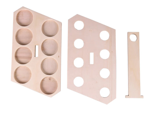 Raft beer Teddy wooden holder for 8 33cl beers (long neck type)