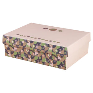 Boite couvercle Ravenne carton jeu de dames 33.5x25x11cm