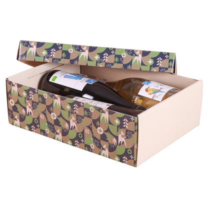 Boite couvercle Ravenne carton jeu de dames 33.5x25x11cm