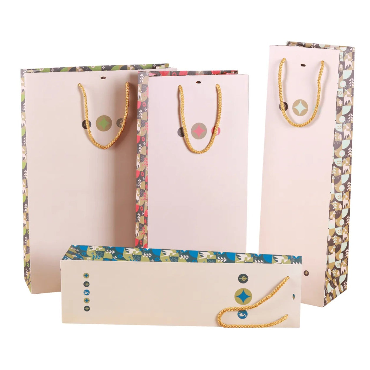 Sac Ravenne papier 2 bouteilles