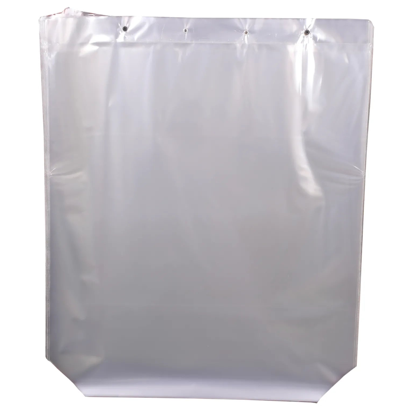 Clear polypropylene neutral pouch without gusset, 65x75cm