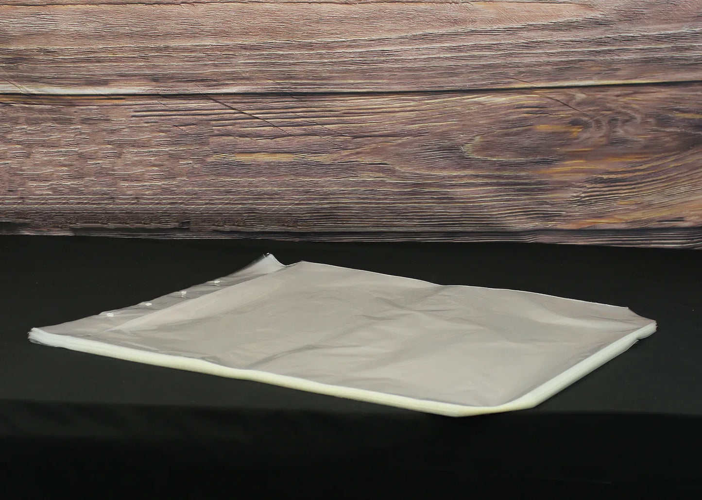 Clear polypropylene neutral pouch without gusset, 65x75cm