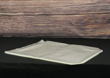 Clear polypropylene neutral pouch without gusset, 65x75cm