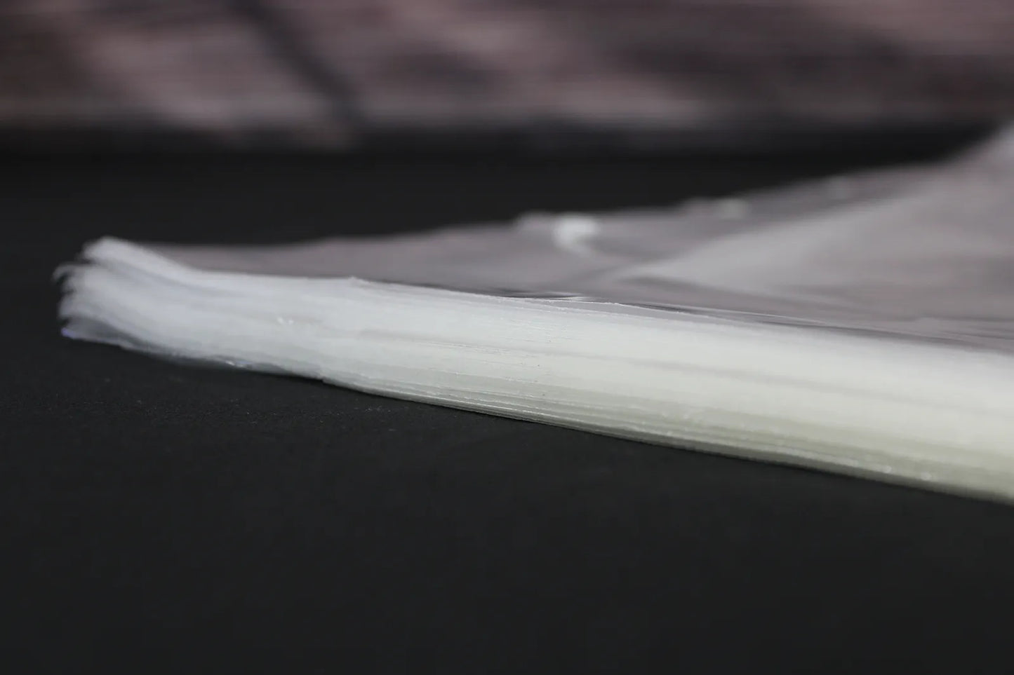 Clear polypropylene neutral pouch without gusset, 65x75cm
