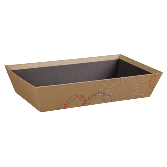 Ibiza rigid cardboard rectangular wastebasket 33x20x7cm