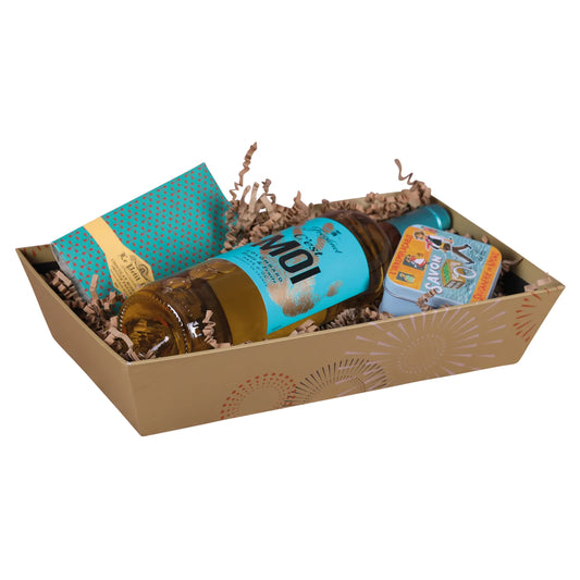 Ibiza rigid cardboard rectangular wastebasket 33x20x7cm