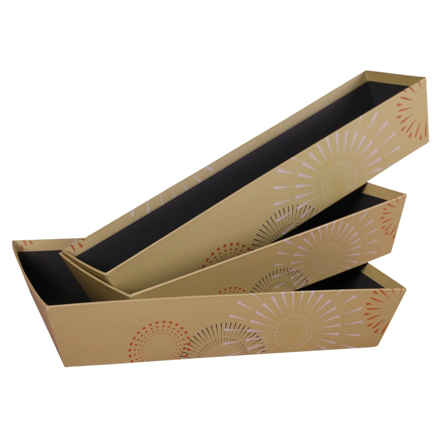 Ibiza rigid cardboard rectangular wastebasket 33x20x7cm