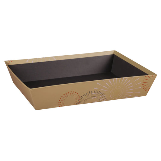 Ibiza rigid cardboard rectangular wastebasket, 36x27x7cm