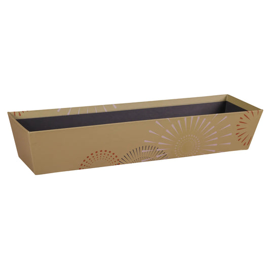 Ibiza rigid cardboard rectangular wastebasket, 43x12x8cm