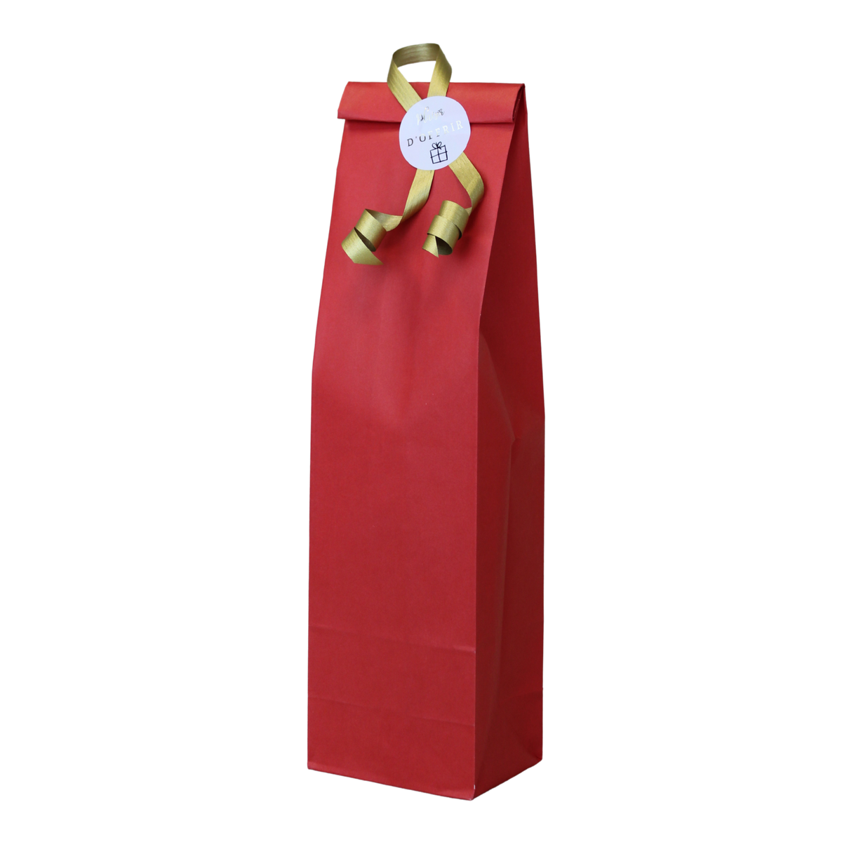 Esprit Eco red kraft pouch for 1 bottle