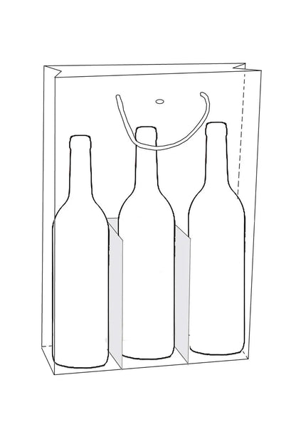 Kyoto paper bag for 3 bottles