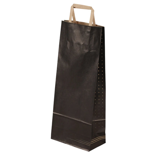 Kraft paper Porto bag for 1 or 2 bottles