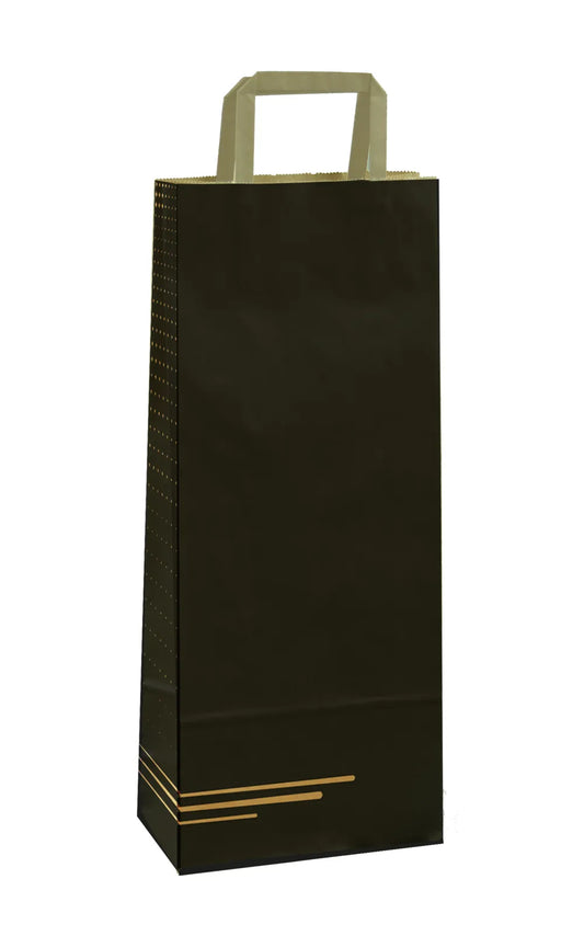 Kraft paper Porto bag for 1 or 2 bottles