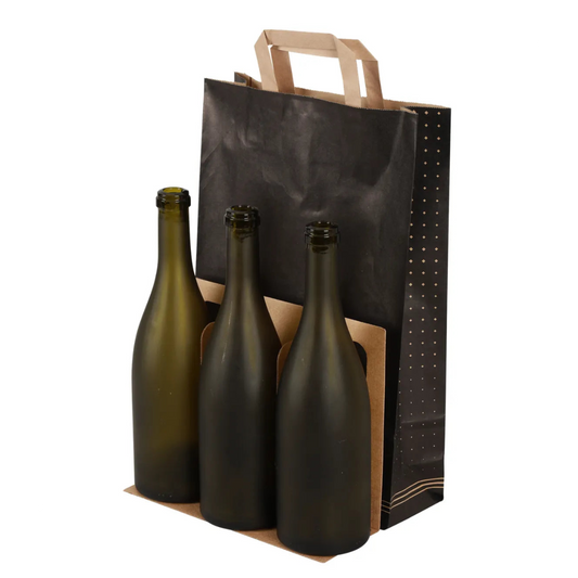 Sac Porto papier kraft 3 bouteilles