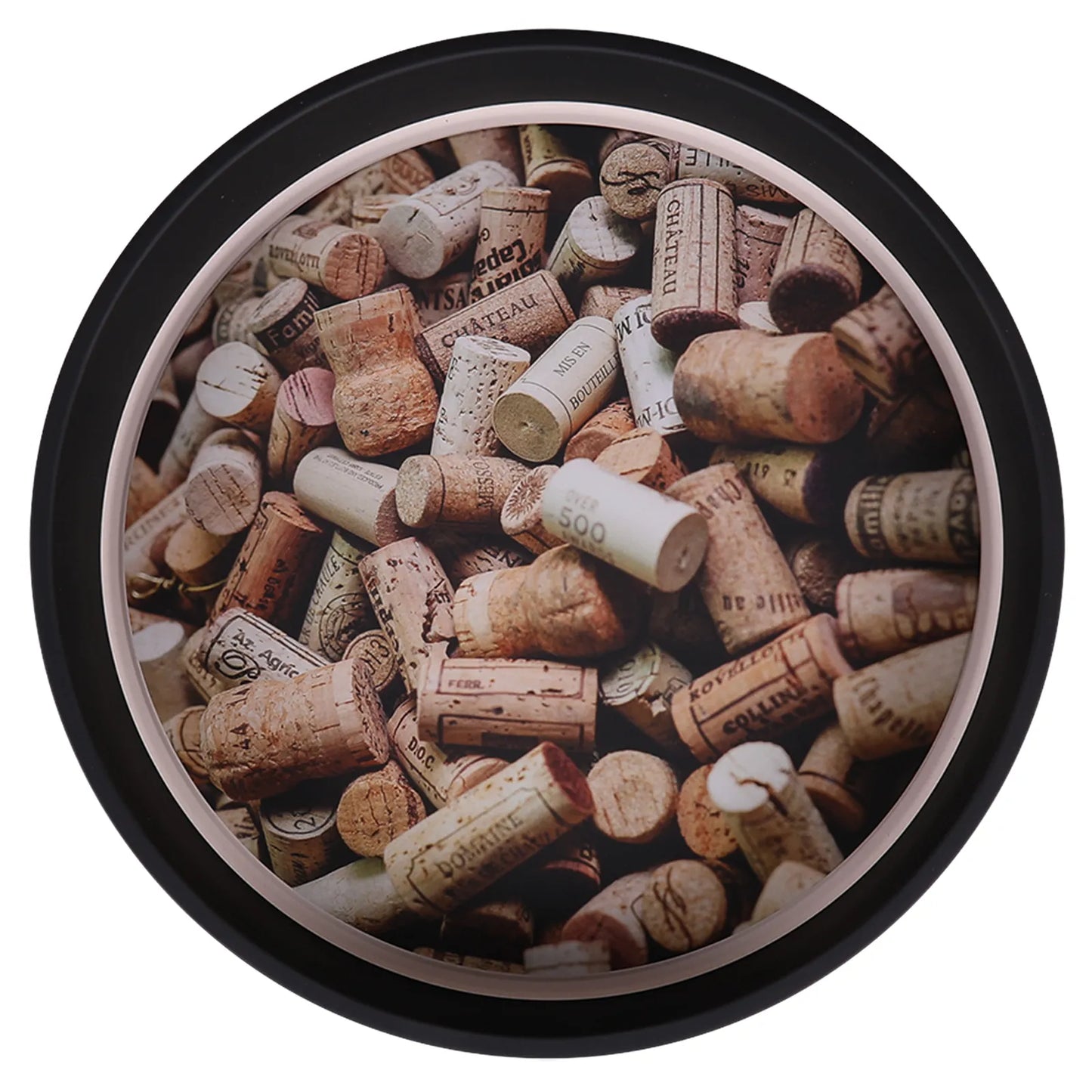 Viggo round metal tray - Corks