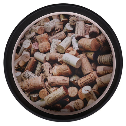 Viggo round metal tray - Corks