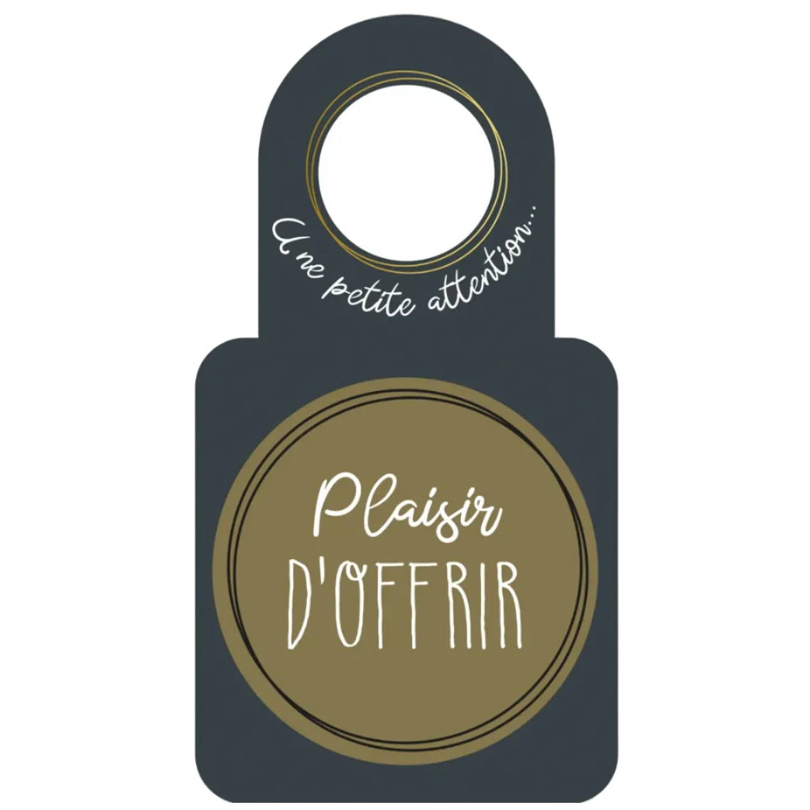 Carte message/goulot Victoria disque anti-goutte - Plaisir dOffrir