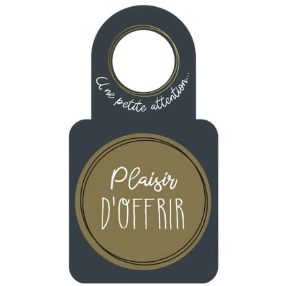 Carte message/goulot Victoria disque anti-goutte - Plaisir dOffrir