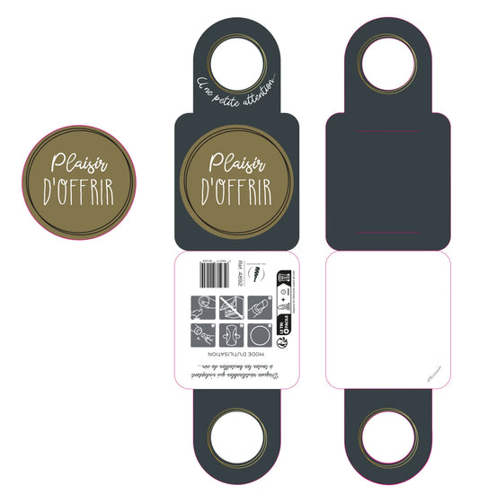 Message card/Victoria bottle neck with anti-drip disc - The Joy of Giving