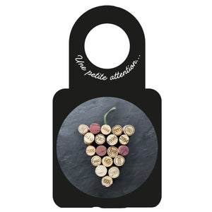 Carte message/goulot Victoria disque anti-goutte - Grappe Millesime