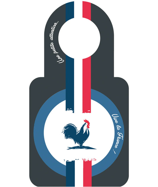 Message card/Victoria bottle neck with anti-drip disc - Long live France