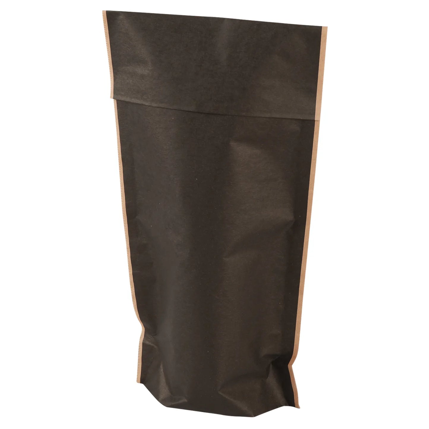 Pochette Durance papier kraft noir 1 bouteille fermeture adhésive
