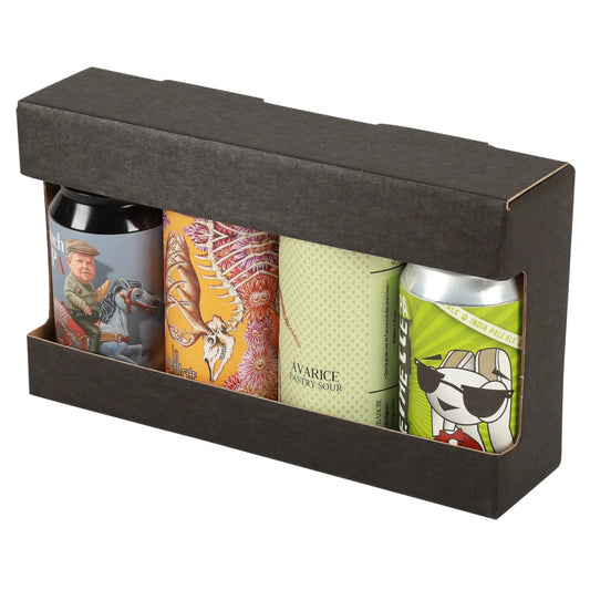 Buffalo kraft cardboard suitcase, 4 x 44cl (can type)