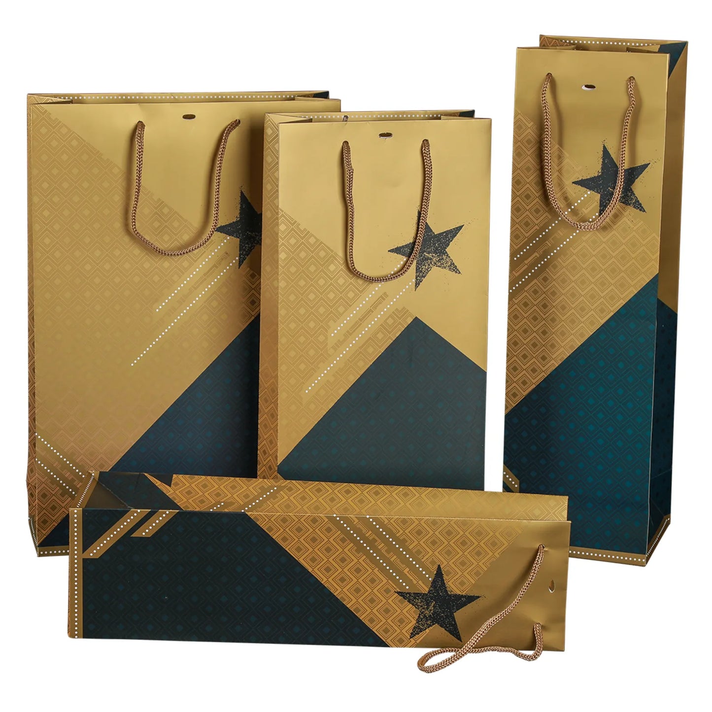 Sac Verona papier 3 bouteilles