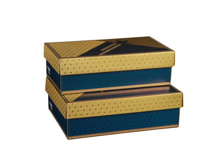 Boite couvercle Verona carton jeu de dames 33.5x25x11cm