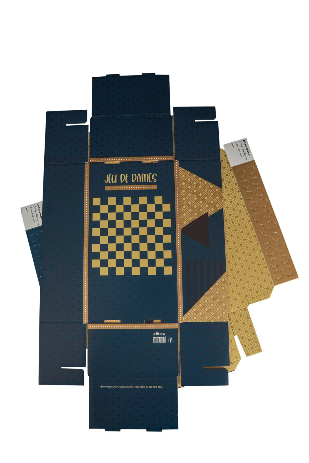 Boite couvercle Verona carton jeu de dames 33x18x10cm